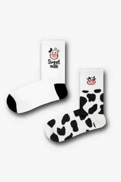2'li Sweet Milk Atletik Çorap Set