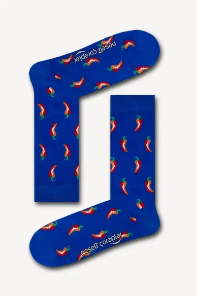 Biber Renkli Kadın Çorap